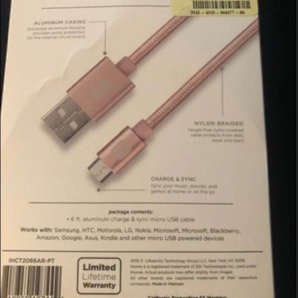 Micro USB cable/Ihome - Picture 2 of 2